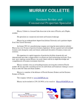 Murray Collette Business Broker & Commercial Properties Specialist